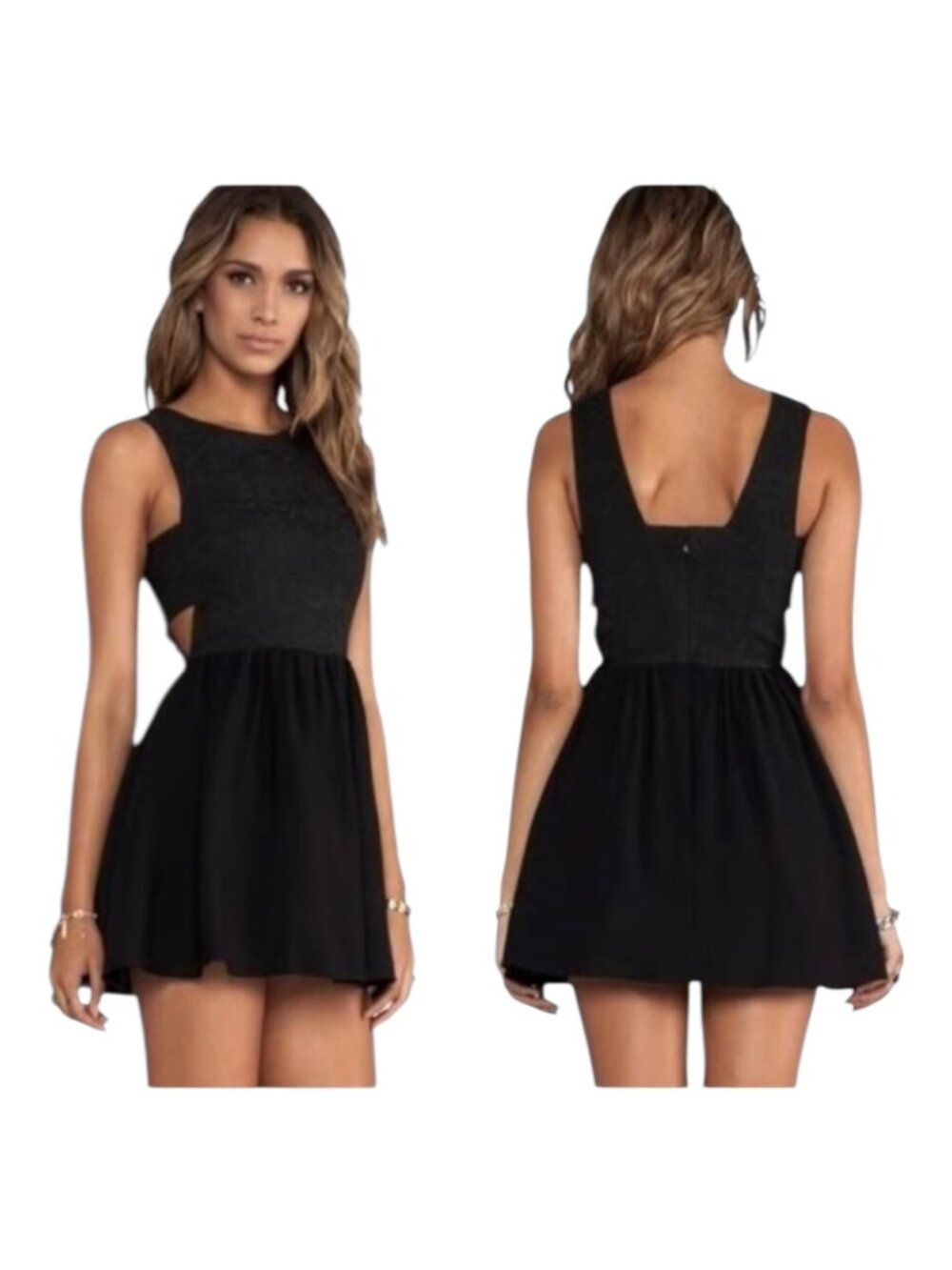 Keepsake The Label I’m His Girl Side Cut Out Mini Dress